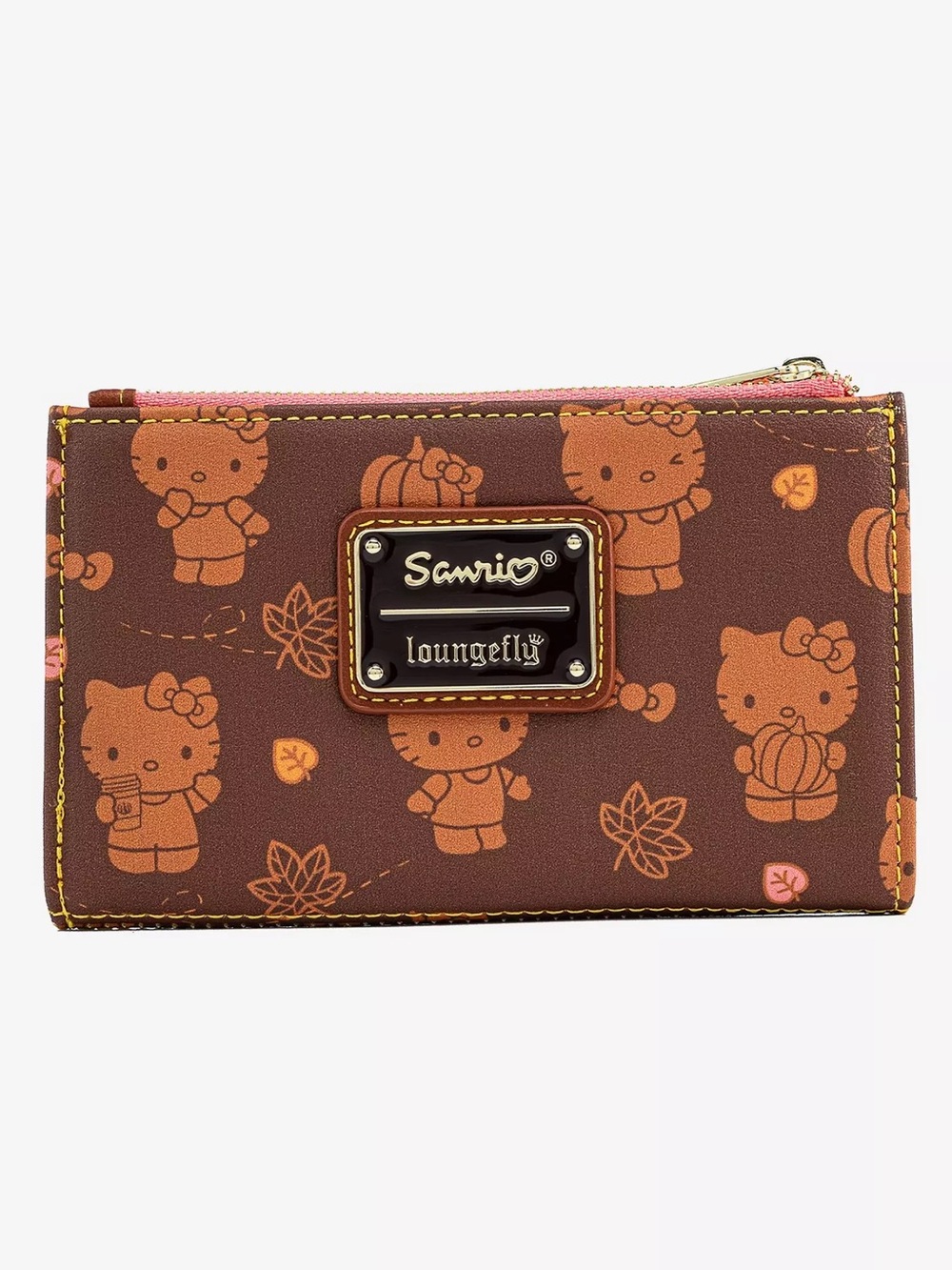 Hello Kitty Pumpkin Spice AOP Flap Wallet